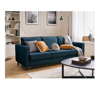 Lisa design canapé Jake droit 3 places - Bleu ardoise