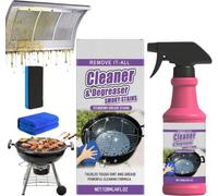 Jakehoe Nettoyant Barbecue Spray,Dégraissant Cuisine Puissant Pour Grilles De Cuisson,Four Et Plancha,Degraissant Barbecue,Spray De Nettoyage Rapide Sans Frotter,Pour éliminer Graisse Et Résidus (1)