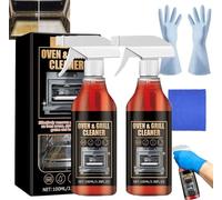Jakehoe Oven and Grill Cleaner Spray,Oven Cleaner Heavy Duty Spray,All Purpose Cleaners Sprays,Nettoyant Puissant,Removes Baked On Food and Burnt-In Grease Fast,for Ovens, Barbecues, Grills, Racks (2)