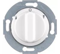 Jal interrupteur rotatif 1p Z pcs. 1930/glass, pw - Interrupteur 1 pôle pour volet roulant blanc 381103