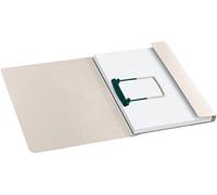Jalema 3804111 - Paquet 10 Chemises à Reliure avec Clip Clipex grande capacité, Kit de Présentation pour relier Documents A4 226 gm Tree Free Secolor 310 x 250 mm Beige naturel