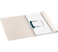 Jalema 3804511 - Paquet 10 Chemises à Reliure avec Clip Clipex grande capacité, Kit de Présentation pour relier Documents FOLIO Dossier FOLIO 226 gm Tree Free Secolor Beige nature