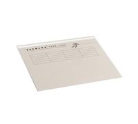 Jalema 3864111 - Lot de 10 Sous-Chemises Dossiers écologiques avec Onglet A4 | 226 g/m² | Tree Free Secolor| 310 x 225 mm | Beige naturel