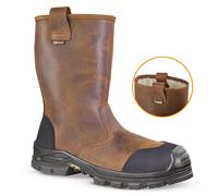 JALLATTE - Bottes de sécurité marron et noire JALBOX SAS S3 CI HI HRO SRC 41 Marron/Noir