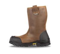 JALLATTE - Bottes de sécurité marron et noire JALBOX SAS S3 CI HI HRO SRC 43 Marron/Noir