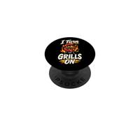J'allume Les Grils Funny BBQ Grill Master Pitmaster PopSockets PopGrip Adhésif