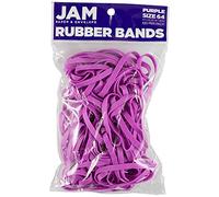 JAM PAPER Durable Rubber Bands Lot de 100 élastiques en caoutchouc Violet Taille 64