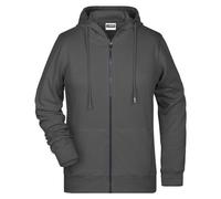 James and Nicholson - Sweat à capuche zippé pour femmes LT2777 (S) (graphite uni)