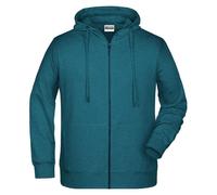 James and Nicholson - Sweat à capuche zippé pour homme LT5897 (M) (mélange essence)