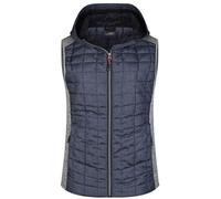 James and Nicholson - Veste hybride sans manches pour femmes LT3297 (L) (mélange clair/anthracite)