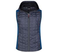 James and Nicholson - Veste hybride sans manches pour femmes LT3297 (XL) (bleu roi/anthracite chiné)