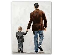 James Coates - Impression artistique Père et garçon 40,6 x 30,5 cm (A3)