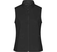 James+Nicholson JN1127 | Gilet softshell pour femme en promotion / Hydrofuge, coupe-vent - Couleur : Noir/Noir - Taille : S