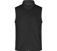 James+Nicholson JN1128 | Gilet softshell pour homme en promotion / Hydrofuge, coupe-vent - Couleur : Noir/Noir - Taille : S