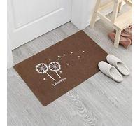 JameStyle26 Paillasson d'entrée - Antidérapant - Plusieurs Motifs au Choix - Pissenlit - Coffee - 40 x 60 cm