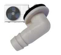 jamgeery Adaptateur de Flexible de Climatisation,Connecteur Étanche de 1,5 cm avec Joint Caoutchouc,Connecteur de Bec de Sortie pour Unité Extérieure - Pour Unités Split, Fenêtre, Intérieur et