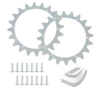 JAMHER 1 Paire de Traction en Acier Inoxydable pour Robot Tondeuse Ø238mm | Compatible avec Ecovacs - Les pics sont compatibles avec les modèles Ecovacs GOAT A,GOAT O, GOAT G1.