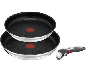 Jamie Oliver By Tefal Ingenio Set 3-Pièces Avec Poignées Amovibles Et 2 Poêles 24/28 Cm