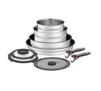 JAMIE OLIVER Tefal Ingenio Lot de 9 ustensiles de cuisine, poêle, sauteuse, 2 casseroles, 3 couvercles, poignée amovible, L9769932