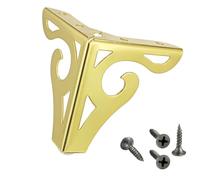 JAMIEKA Pieds de canapé modernes creux pour meubles, doré, 10 cm | Pieds de meubles creux en métal, pieds triangulaires pour table, armoire, bibliothèque, pieds de canapé modernes