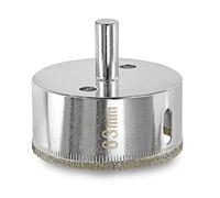 Jamiikury Scie-cloche diamant de 63 mm, scie cloche pour verre, carrelage, céramique, verre, porcelaine, marbre