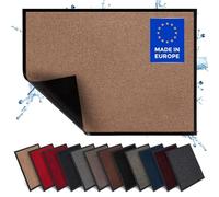 Jan Max Tapis Anti-salissures - 8 Couleurs - paillasson avec 2900g/m2 PP Twisted Heatset Fibre - 2,4l/m2 Absorption d'humidité - Tapis de Course Propre 80 x 120 cm Beige Clair
