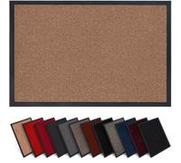 Jan Max Tapis Anti-salissures paillasson 80 x 120 cm Beige Clair | Tapis d'entrée absorbant, entrée propre, antidérapant, entretien simple, fabriqué en UE