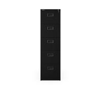 Jan Nowak Armoire à dossiers métallique classeur 5 tiroirs 162 x 60 x 46 cm