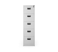Jan Nowak Armoire à dossiers métallique classeur 5 tiroirs 162 x 60 x 46 cm