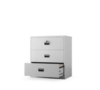 Jan Nowak Armoire à dossiers métallique Large, classeur Bureau 3 tiroirs