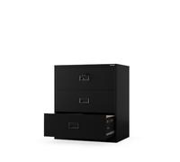 Jan Nowak Armoire à dossiers métallique Large, classeur Bureau 3 tiroirs