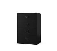 Jan Nowak Armoire à dossiers métallique Large, classeur Bureau 4 tiroirs