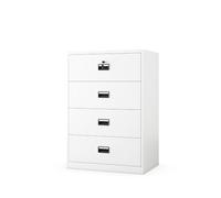Jan Nowak Armoire à dossiers métallique Large, classeur Bureau 4 tiroirs