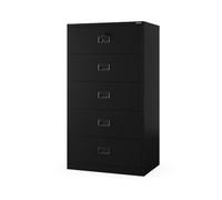 Jan Nowak Armoire à dossiers métallique Large, classeur Bureau 5 tiroirs