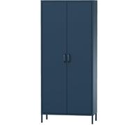 Jan Nowak Armoire Chambre Adulte Enfant en Métal 2 Portes - Flavio Etagères,Tringles à Vêtements Armoire de Rangement Chambre