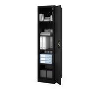 Jan Nowak Armoire métallique Bureau verrouillable pour Documents et Archives Professionnelles Armoire à dossiers Acier pour Entreprise Administration école Atelier Rangement A4 185 x 60 x 45 cm