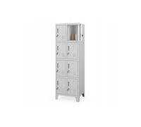 JAN NOWAK Armoire métallique pour vêtements de sécurité ROBERT 2 PLUS Grise 172x56x45 cm
