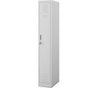 JAN NOWAK Armoire sociale pour vêtements de travail KACPER II 1 PLUS Gris 180x30x50 cm