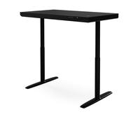 Jan Nowak Bureau Assis Debout Électrique Réglable en Hauteur 120 cm, 120 kg | Double moteur, tiroir, chargeur sans fil Qi 10 W, 2 mémoires, bac à câbles, mode HSM, anticollision, écran, acier, 3 segments