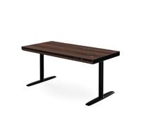 Jan Nowak Bureau Assis Debout Électrique Réglable en Hauteur 140 cm, 120 kg | Double moteur, chargeur sans fil Qi 10 W, tiroir, bac à câbles, 2 mémoires, HSM, anticollision, poste de travail ergonomique