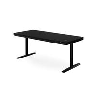 Jan Nowak Bureau Assis Debout Électrique Réglable en Hauteur 160 cm, 120 kg | Double moteur, chargeur sans fil Qi 10 W, tiroir, bac à câbles, 2 mémoires, mode HSM, anticollision, 3 segments