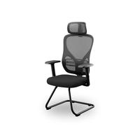 Jan Nowak Chaise Visiteur Ergonomique Maille Appuie-Tête Accoudoirs 3D Luge
