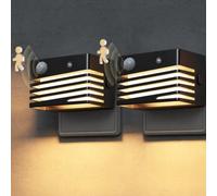 JandCase veilleuses à brancher, détecteurs de mouvement et crépusculaire | Blanc chaud 3000K, luminosité réglable 10/50/100%, lampes LED à brancher pour chambres, escaliers et chambres d'enfants