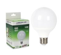 JANDEI - Ampoule Globe LED, G95 E27, 15W (équivalent 120W Halogène) Lumière Blanc Chaud 3000K, 1500 Lumens, CRI ＞80, Non dimmable