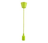 Jandei - Lampe à Suspension Colorée, Câble de 90 cm. Base en Silicone, Douille E27. Décoration de Salon, Chambre, Local Commercial. Couleur Vert