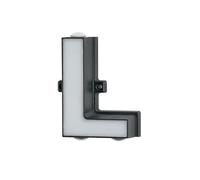 Jandei - Lettres avec Lumières LED, Appliques Murales avec Ton d'éclairage Chaud 3000K, IP54 pour Décoration Intérieure et Extérieure, Fabriqués en Aluminium Noir. Mesure 13cm x 5,5cm (L)