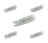 JANDEI- Lot de 10 Ampoules LED G9 Dimmables 5W 3000K 220V 475LM, ampoule halogène pour les ampoule four, les lampes de plafond,les lampes murales, l'éclairage d'armoire et ainsi de suite