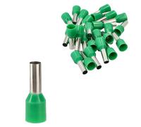Jandei - Lot de 100 embouts isolés terminaux tubulaires à sertir pour extrémités de câbles électriques (6 mm² simple)