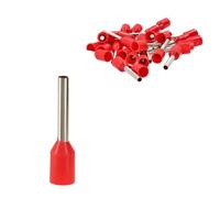 Jandei - Lot de 100 embouts isolés terminaux tubulaires à sertir pour extrémités de câbles électriques (1 mm² simple)