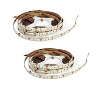 JANDEI - Lot de 2x Ruban LED 12V pour Extérieur IP65, 600 LED par Rouleau de 5 Mètres. Bande Lumineuse Étanche pour Terrasse, Patio, Jardin, Façade (Alimentation non Incluse) - Lumière Chaude 3000K